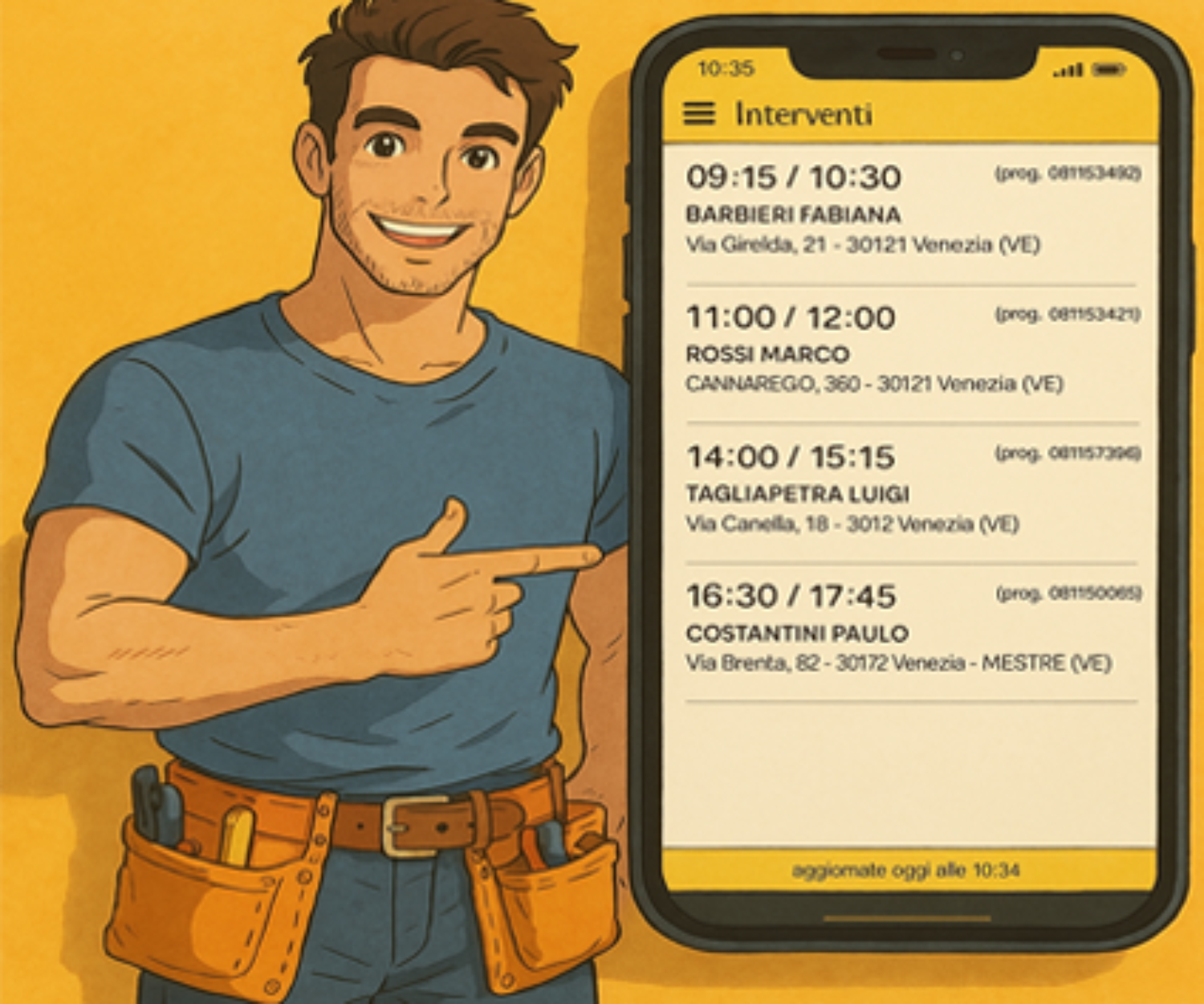 Manutenzione caldaia, app tecnico caldaie, pianificazione interventi tecnici